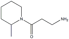 3-(2-methylpiperidin-1-yl)-3-oxopropan-1-amine Struktur