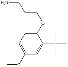 3-(2-tert-butyl-4-methoxyphenoxy)propan-1-amine Struktur