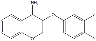 3-(3,4-dimethylphenoxy)-3,4-dihydro-2H-1-benzopyran-4-amine Struktur