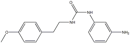 3-(3-aminophenyl)-1-[2-(4-methoxyphenyl)ethyl]urea Struktur