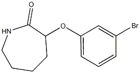 3-(3-bromophenoxy)azepan-2-one Struktur