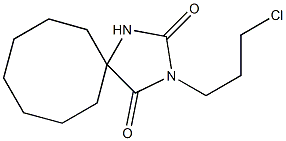 3-(3-chloropropyl)-1,3-diazaspiro[4.7]dodecane-2,4-dione Struktur