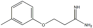 3-(3-methylphenoxy)propanimidamide Struktur