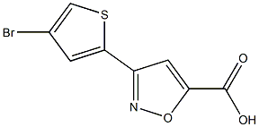 3-(4-bromothiophen-2-yl)-1,2-oxazole-5-carboxylic acid Struktur