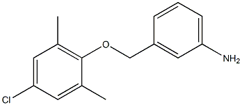 3-(4-chloro-2,6-dimethylphenoxymethyl)aniline Struktur