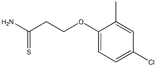 3-(4-chloro-2-methylphenoxy)propanethioamide Struktur