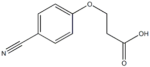 3-(4-cyanophenoxy)propanoic acid Struktur