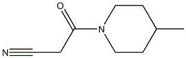 3-(4-methylpiperidin-1-yl)-3-oxopropanenitrile Struktur