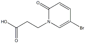 3-(5-bromo-2-oxo-1,2-dihydropyridin-1-yl)propanoic acid Struktur