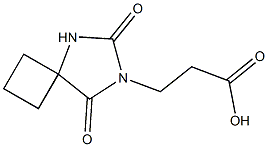 3-(6,8-dioxo-5,7-diazaspiro[3.4]oct-7-yl)propanoic acid Struktur