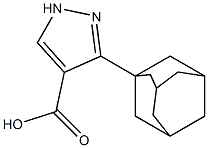 3-(adamantan-1-yl)-1H-pyrazole-4-carboxylic acid Struktur