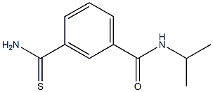 3-(aminocarbonothioyl)-N-isopropylbenzamide Struktur