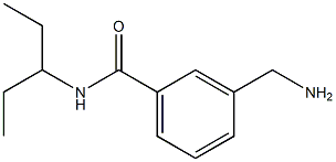 3-(aminomethyl)-N-(1-ethylpropyl)benzamide Struktur