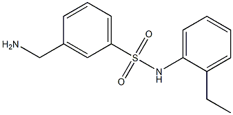 3-(aminomethyl)-N-(2-ethylphenyl)benzenesulfonamide Struktur