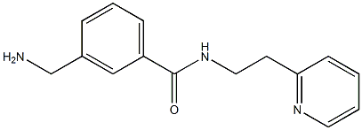 3-(aminomethyl)-N-(2-pyridin-2-ylethyl)benzamide Struktur