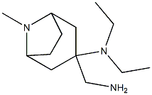 3-(aminomethyl)-N,N-diethyl-8-methyl-8-azabicyclo[3.2.1]octan-3-amine Struktur