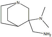 3-(aminomethyl)-N,N-dimethyl-1-azabicyclo[2.2.2]octan-3-amine Struktur