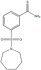 3-(azepan-1-ylsulfonyl)benzenecarbothioamide Struktur