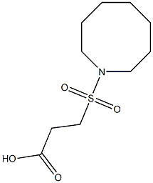 3-(azocane-1-sulfonyl)propanoic acid Struktur