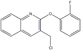 3-(chloromethyl)-2-(2-fluorophenoxy)quinoline Struktur