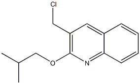 3-(chloromethyl)-2-(2-methylpropoxy)quinoline Struktur