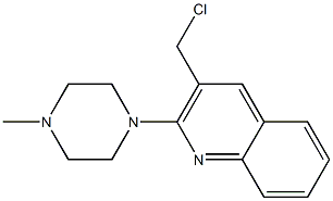 3-(chloromethyl)-2-(4-methylpiperazin-1-yl)quinoline Struktur