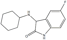 3-(cyclohexylamino)-5-fluoro-2,3-dihydro-1H-indol-2-one Struktur