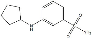 3-(cyclopentylamino)benzene-1-sulfonamide Struktur