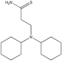 3-(dicyclohexylamino)propanethioamide Struktur