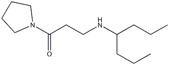 3-(heptan-4-ylamino)-1-(pyrrolidin-1-yl)propan-1-one Struktur