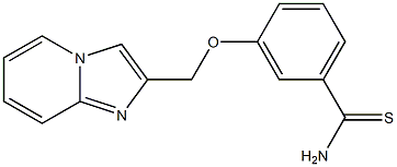 3-(imidazo[1,2-a]pyridin-2-ylmethoxy)benzenecarbothioamide Struktur