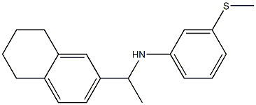 3-(methylsulfanyl)-N-[1-(5,6,7,8-tetrahydronaphthalen-2-yl)ethyl]aniline Struktur