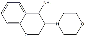 3-(morpholin-4-yl)-3,4-dihydro-2H-1-benzopyran-4-amine Struktur