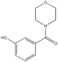 3-(morpholin-4-ylcarbonyl)phenol Struktur