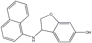 3-(naphthalen-1-ylamino)-2,3-dihydro-1-benzofuran-6-ol Struktur