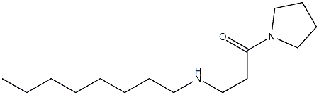 3-(octylamino)-1-(pyrrolidin-1-yl)propan-1-one Struktur