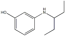 3-(pentan-3-ylamino)phenol Struktur