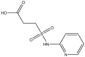 3-(pyridin-2-ylsulfamoyl)propanoic acid Struktur