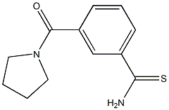 3-(pyrrolidin-1-ylcarbonyl)benzenecarbothioamide Struktur