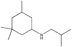 3,3,5-trimethyl-N-(2-methylpropyl)cyclohexan-1-amine Struktur