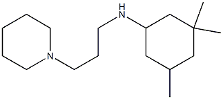 3,3,5-trimethyl-N-[3-(piperidin-1-yl)propyl]cyclohexan-1-amine Struktur