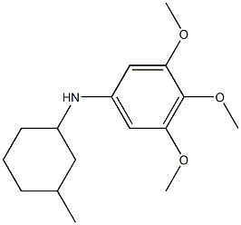 3,4,5-trimethoxy-N-(3-methylcyclohexyl)aniline Struktur