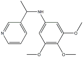 3,4,5-trimethoxy-N-[1-(pyridin-3-yl)ethyl]aniline Struktur