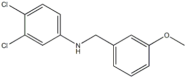 3,4-dichloro-N-[(3-methoxyphenyl)methyl]aniline Struktur