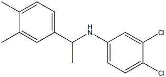 3,4-dichloro-N-[1-(3,4-dimethylphenyl)ethyl]aniline Struktur