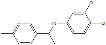 3,4-dichloro-N-[1-(4-methylphenyl)ethyl]aniline Struktur