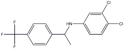 3,4-dichloro-N-{1-[4-(trifluoromethyl)phenyl]ethyl}aniline Struktur