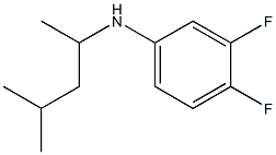 3,4-difluoro-N-(4-methylpentan-2-yl)aniline Struktur