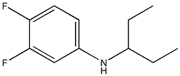 3,4-difluoro-N-(pentan-3-yl)aniline Struktur