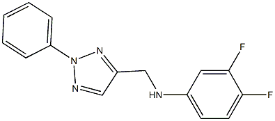 3,4-difluoro-N-[(2-phenyl-2H-1,2,3-triazol-4-yl)methyl]aniline Struktur